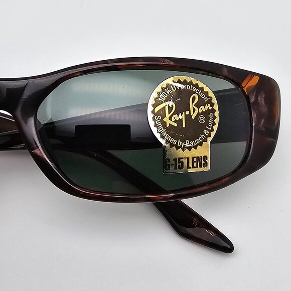 Ray-Ban B&L W1927 XVAR Tortoise Frame G-15 Green Glass Lens Cat Eye Sunglasses main image 4